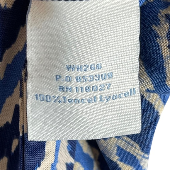 Boden Blue Tencel Tie Waist Dress Size 12L - Picture 7 of 8